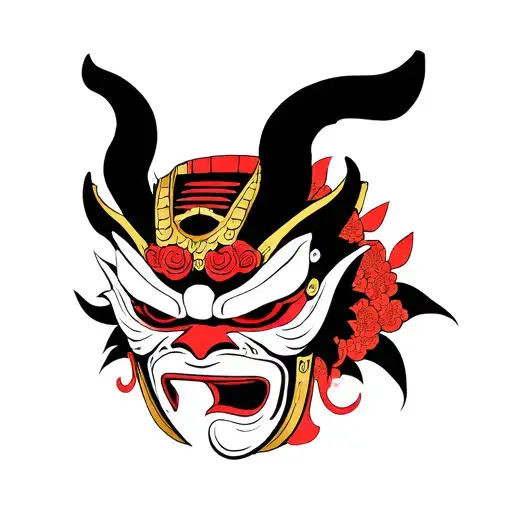 Samurai Oni Mask