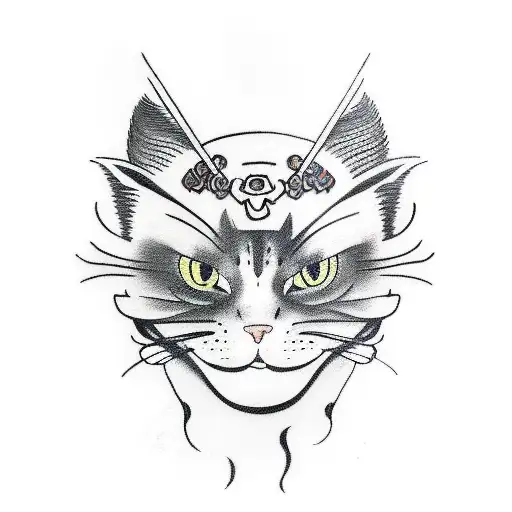 Samurai Cat With Katana