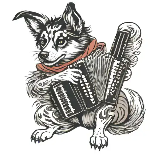 Create A Dog Playing The Accordion