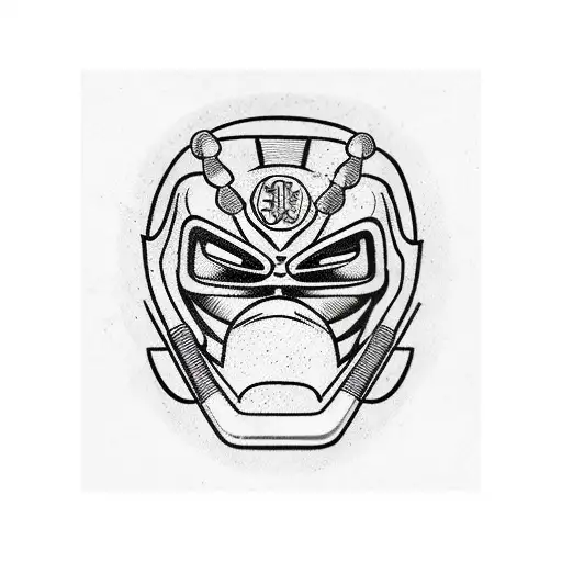 Power Ranger Helmet With Baseball Bat