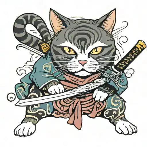 Cat And Katana