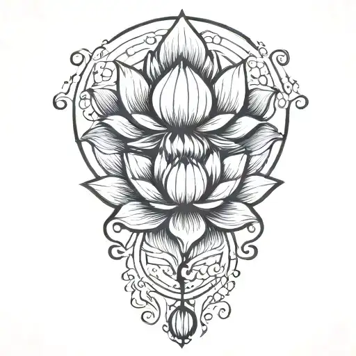 Simple Lotus Flower Blooming