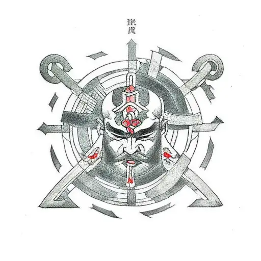 God Of War Symbol Influenced By Ancient Japanese Art