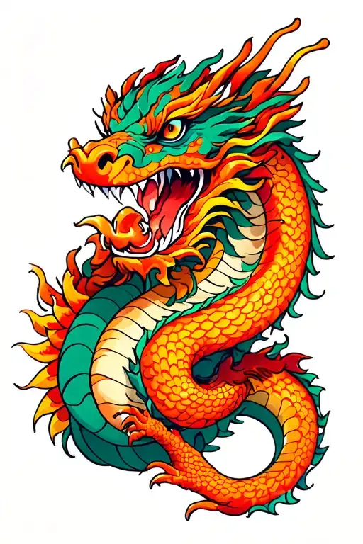 The Dragon Wrapps His Hand Around