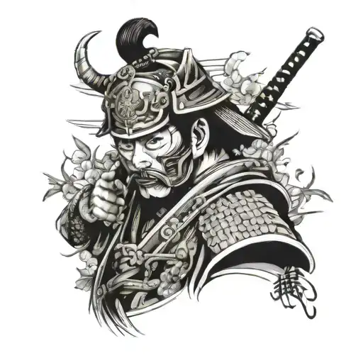 Samurai And Just A Mask