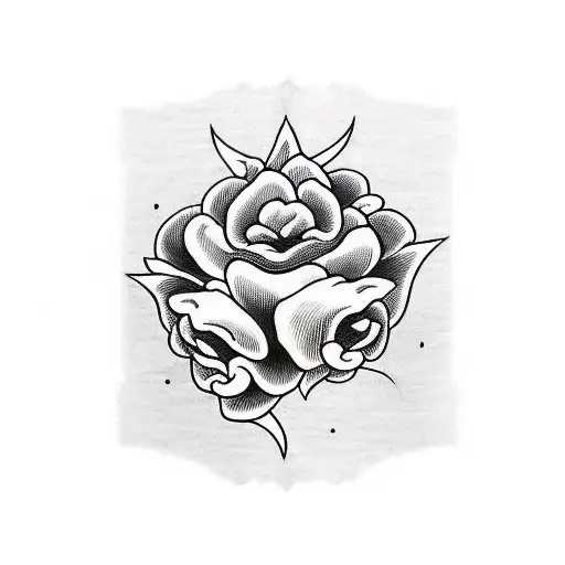 Death Flower With Dark Calligraphy Arm Band