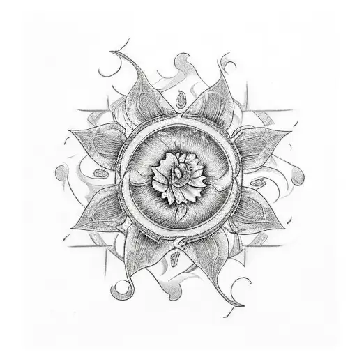 A Blood-colored Lycoris Flower With Roman Numerals At The Bottom Namely 1978