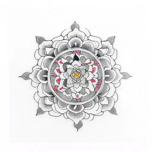 Buddha Mandala Flowers