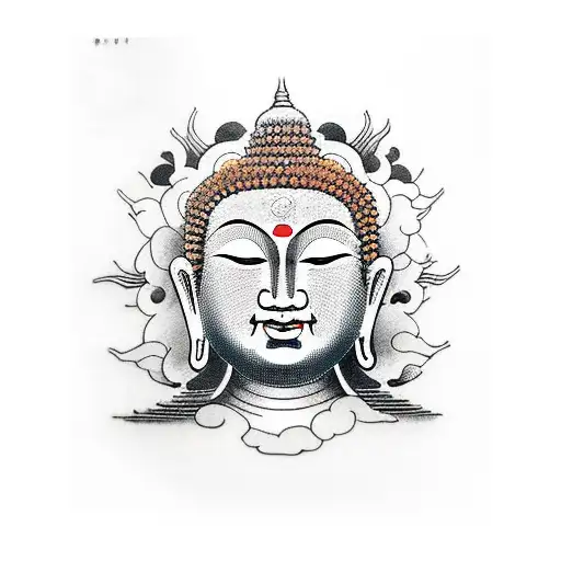 Buddha With Flashing Eyes