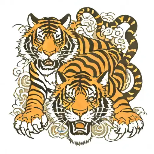 Tiger Fighting