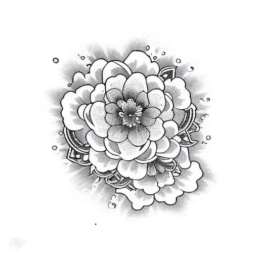 White Flowers With Water