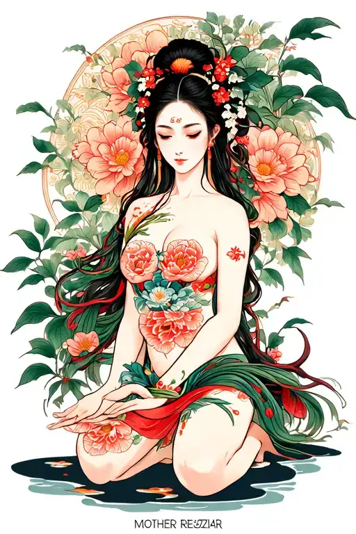 Mother Nature Kneeling