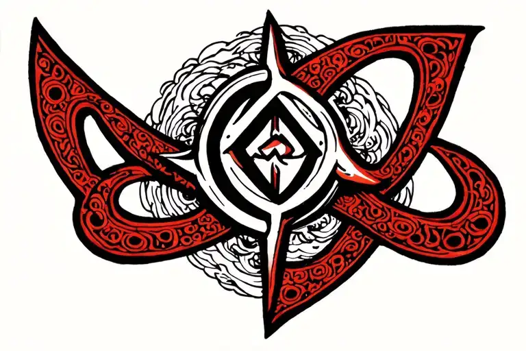 Compas Rune And Symbol