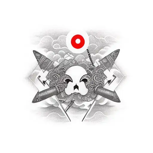 Thin Line Letters L K With Drum Sticks