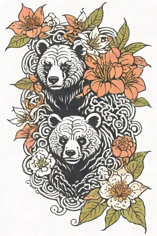 Bear And Spider Lily