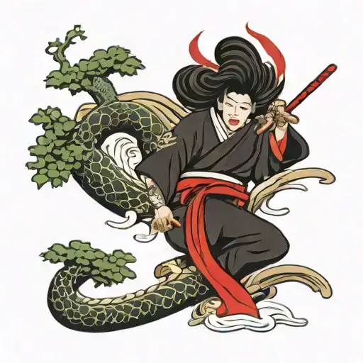 Red And Black Japan Style