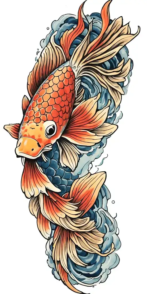 I Want A Traditional Japanese Koi Fish