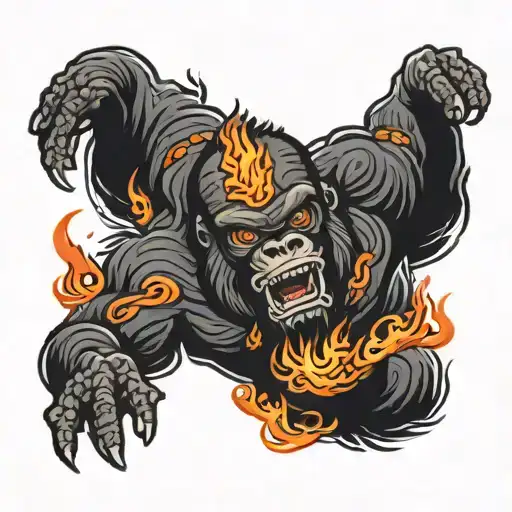 Fire Breathing Gorilla