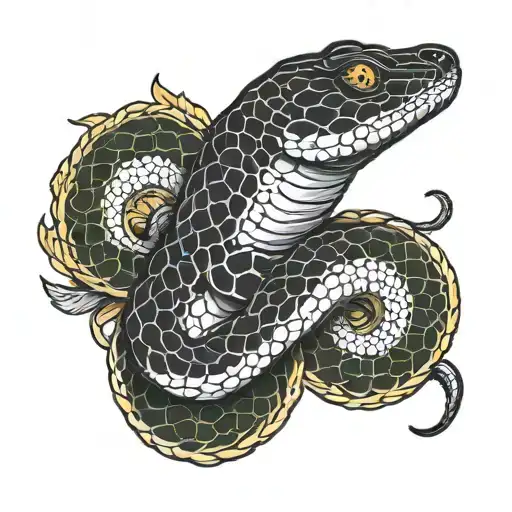 A Backstabbing Snake With Casino Chips For Scales