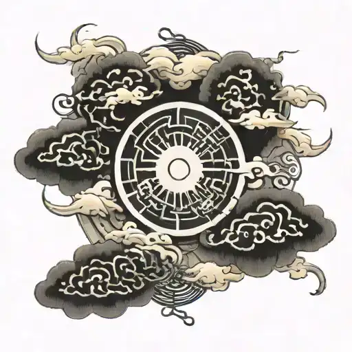 Black Clouds Surrounding Black Sun