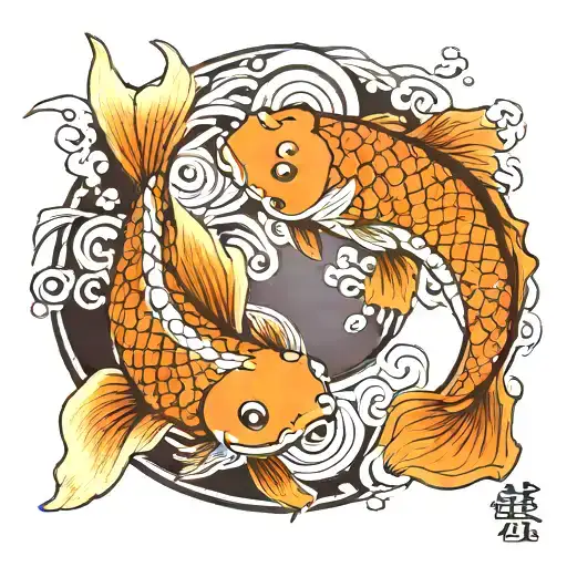 Koi Fish Yin Yang