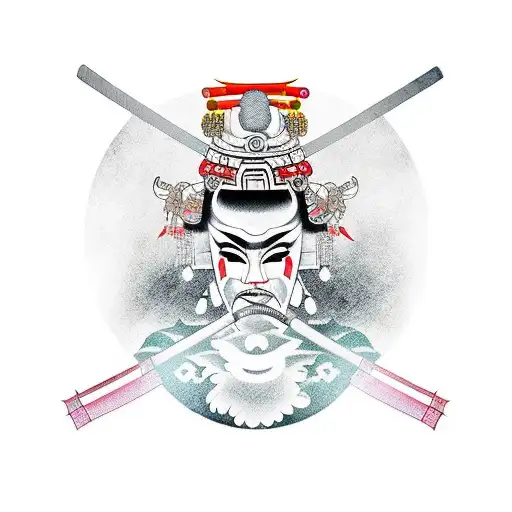 Drag Queen Samurai With A Sword