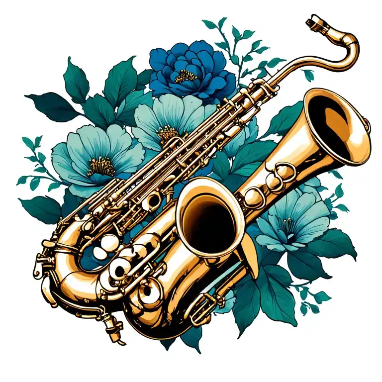 Soprano Saxophone Intertwined