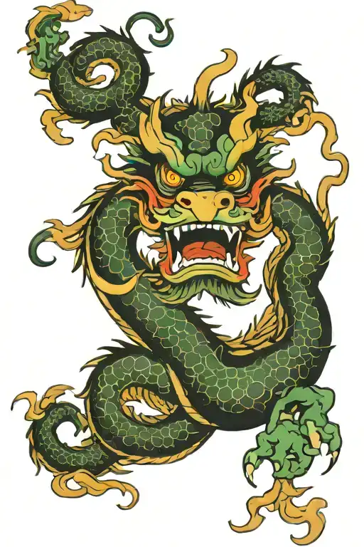 Chinese Dragon With Goofy Eyes
