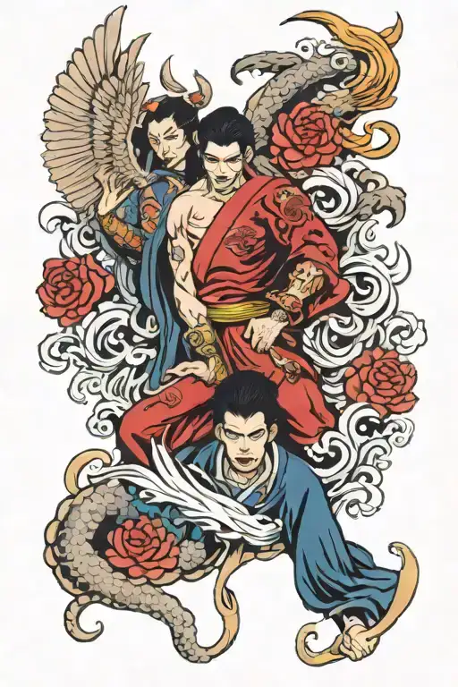 Angel And Demon Half Angel