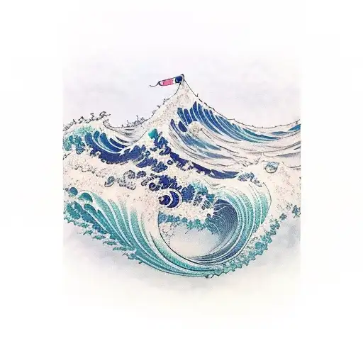 Ocean Wave In Leg