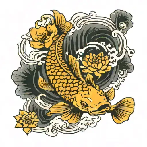 Koi Fish Transormation To Dragon