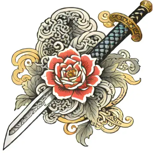 Japo Tatto Sword Wrap