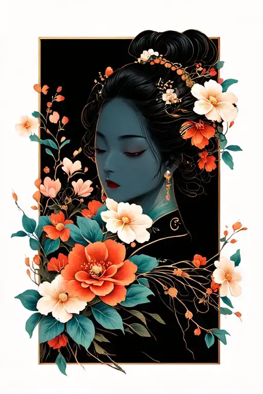 Hesrt Beat With Flowers