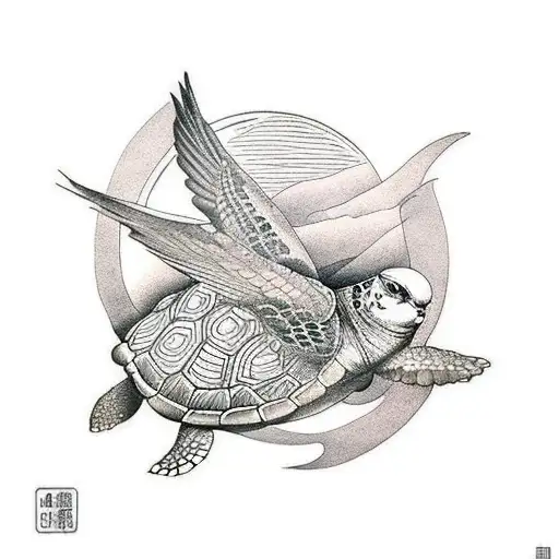 Turtledove With The Moon