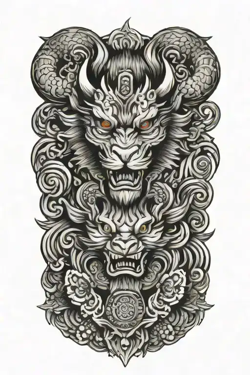 Combine Elements Of '1St Cav' And 'Igy6' Into A Unique Design Symbolizing Strength And Resilience