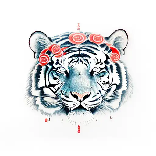 Tiger Eyes With Bamboo