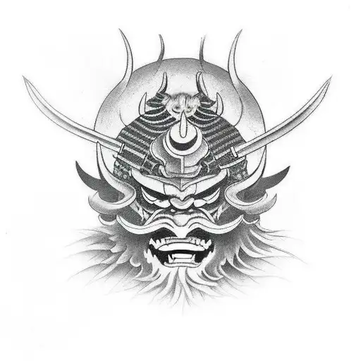 Devil With Samurai Mask