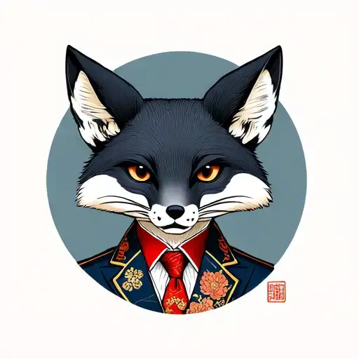 Fox Wearing Suit