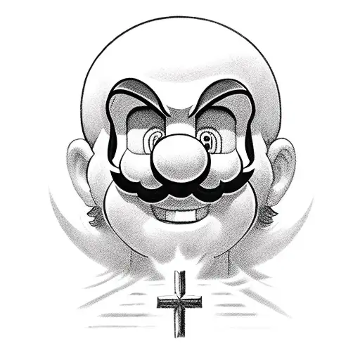 Super Mario With Jesus Glory