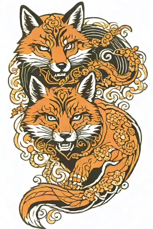 Fox And Mask Holding