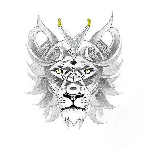 Sword With Half A Lion's Head