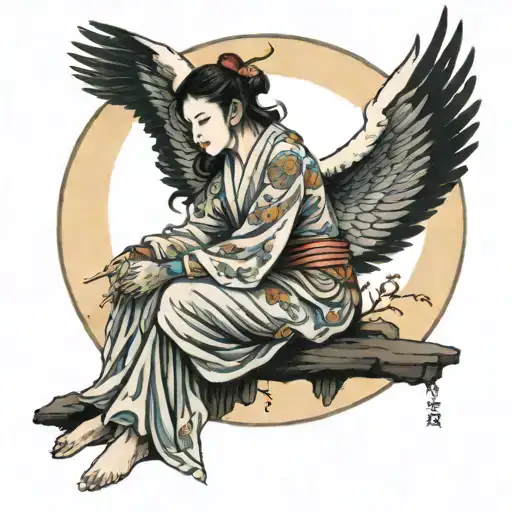 A Angel Sitting In The Moon