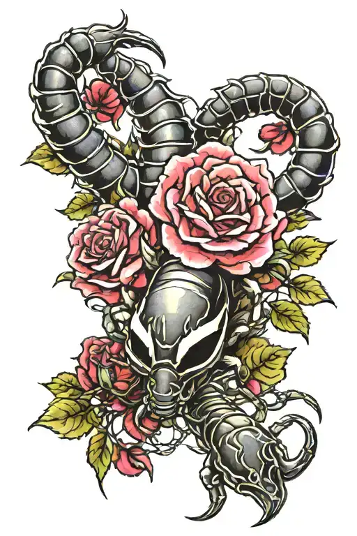 Scorpion And Roses