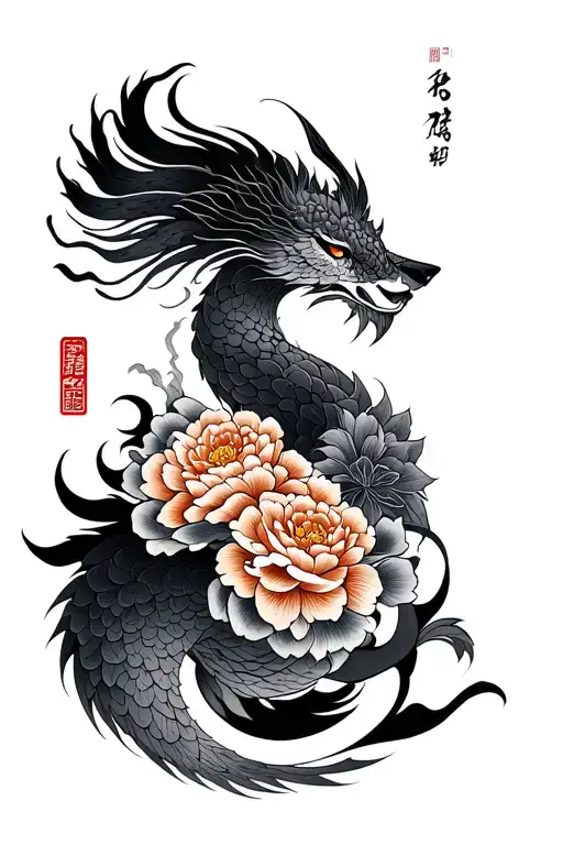 Creative Mythical Grey And Black