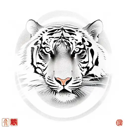 Elements Of Nature And A Tiger