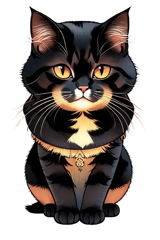 Japanese Cat Full Body