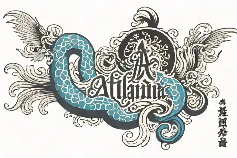 Atalanta 1907 Lettering