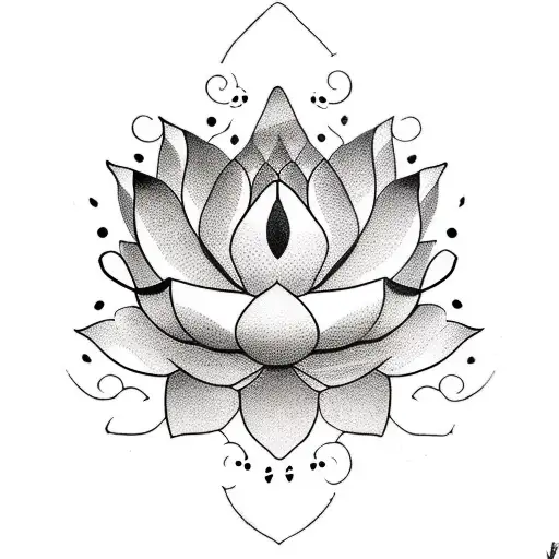Lotus Flower Unalome