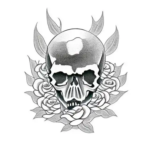 Skull And Roses