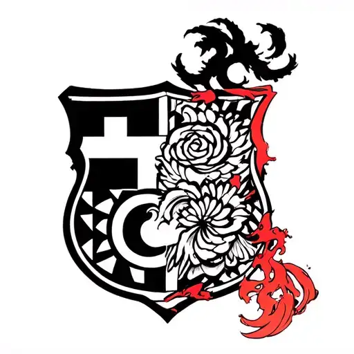 El Barcelona And Itachi Uchiha Shield